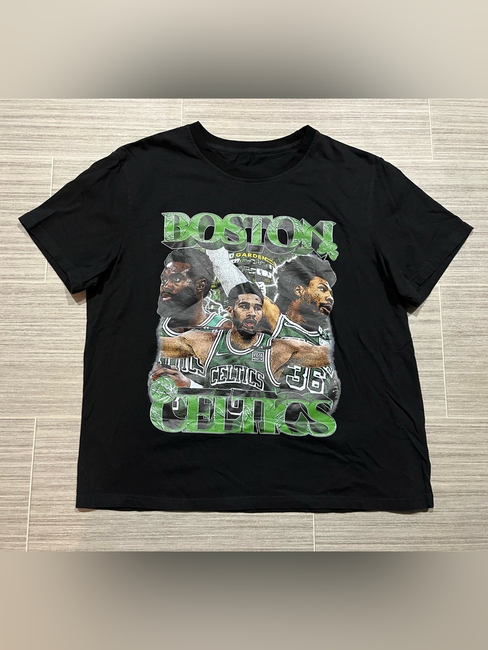 Boston Celtics Black Graphic Tee